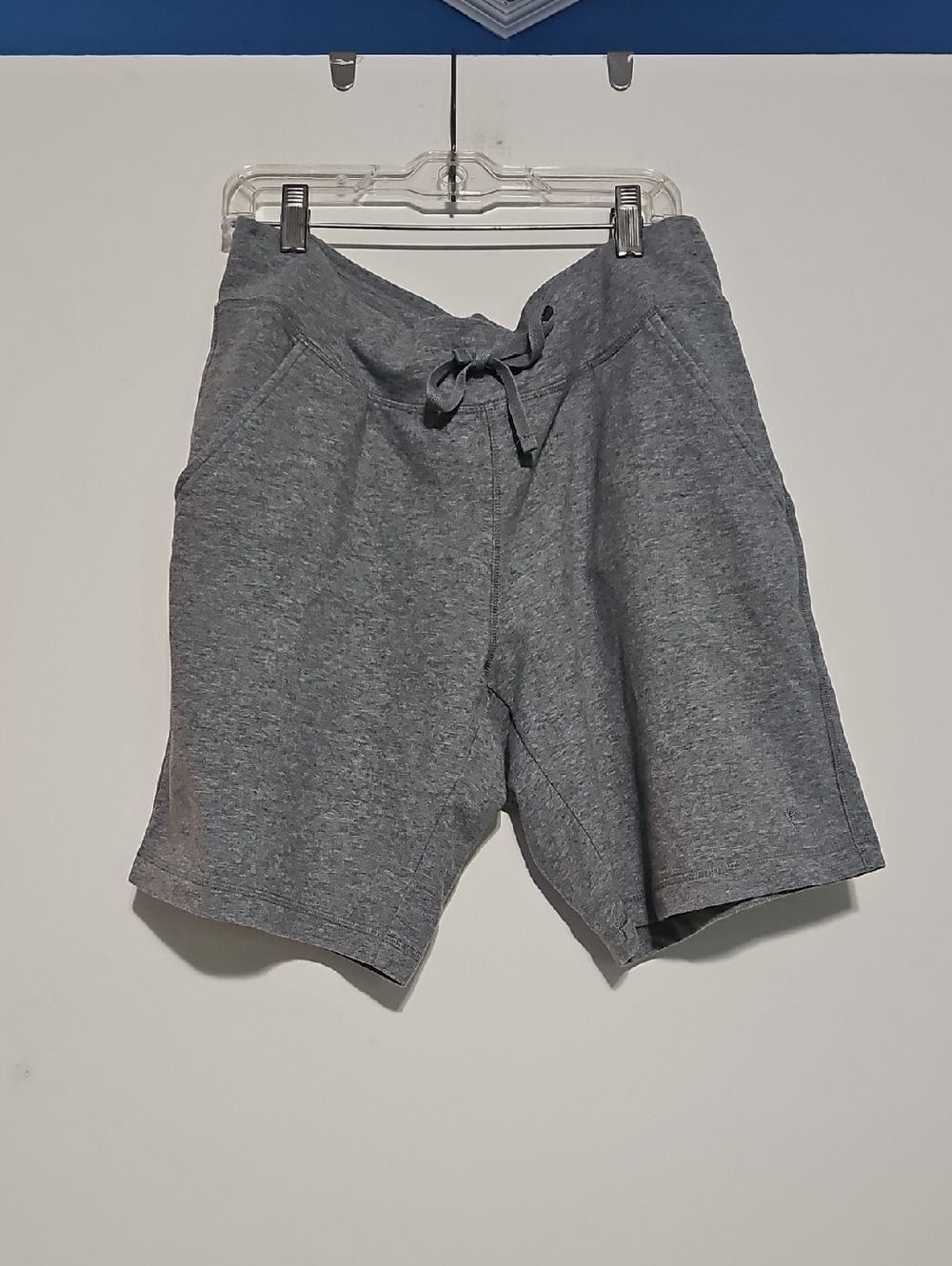 Danskin Now Heather Gray Drawstring Knit Shorts Sz M 8 10